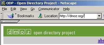 Typing dmoz.org